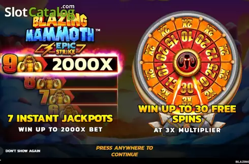 Скрин2. Blazing Mammoth слот