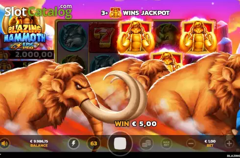 Скрин6. Blazing Mammoth слот