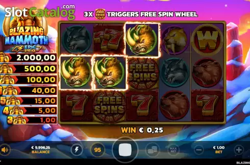 Скрин4. Blazing Mammoth слот