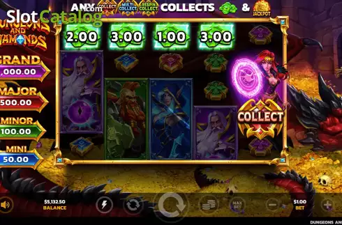 Скрин4. Dungeons and Diamonds слот