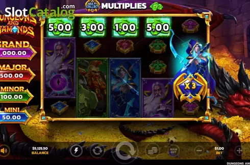 Скрин6. Dungeons and Diamonds слот