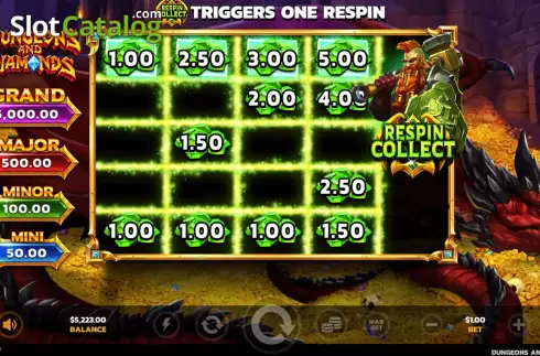 Скрин7. Dungeons and Diamonds слот