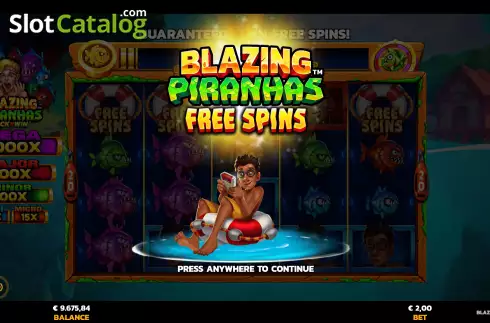 Скрин4. Blazing Piranhas слот