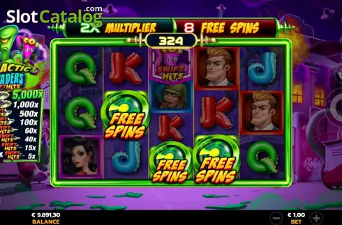 Скрин9. Galactic Invaders слот