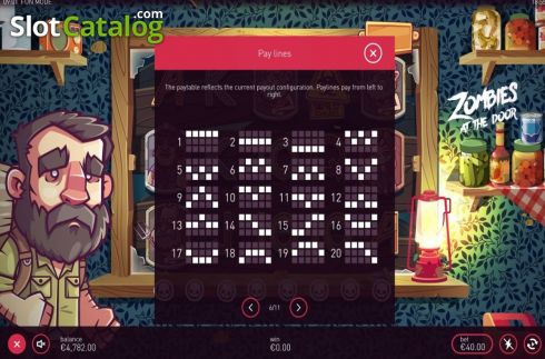 Скрин7. Zombies at the Door слот