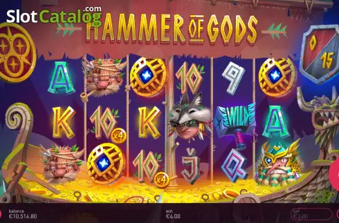 Скрин8. Hammer of Gods слот