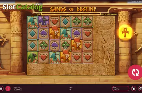 Скрин2. Sands of Destiny слот