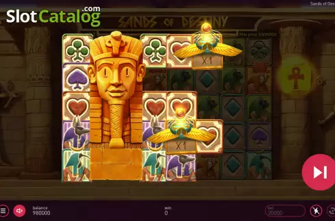 Скрин3. Sands of Destiny слот