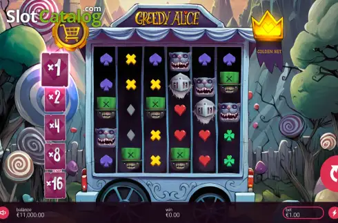 Скрин3. Greedy Alice слот