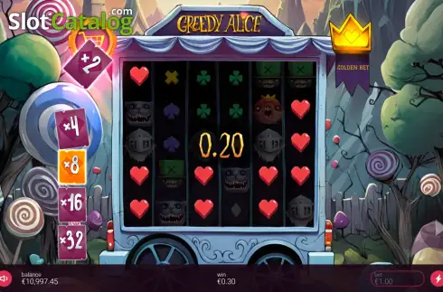 Скрин4. Greedy Alice слот