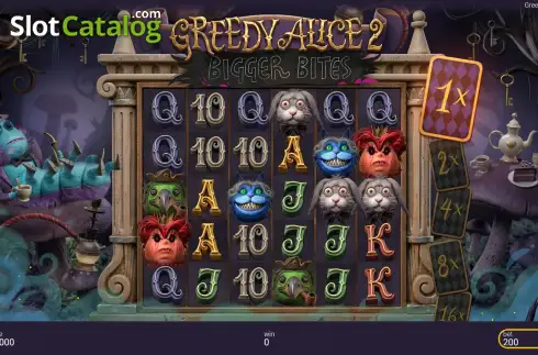 Скрин2. Greedy Alice 2: Bigger Bites слот