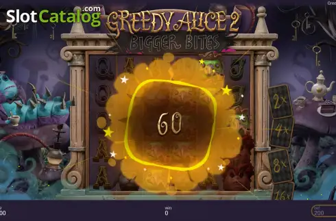 Скрин3. Greedy Alice 2: Bigger Bites слот