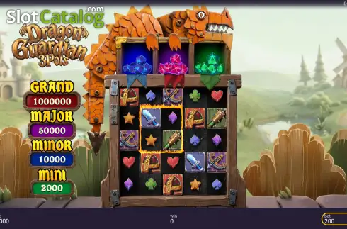 Скрин2. Dragon Guardian: 3 Pots слот