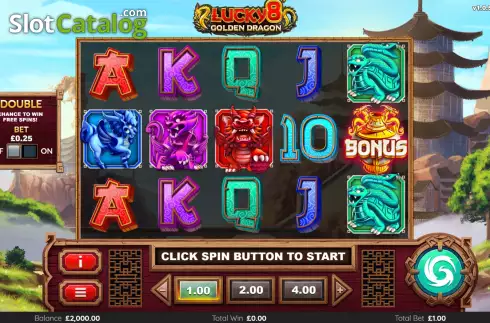 Скрин2. Lucky 8 Golden Dragon слот
