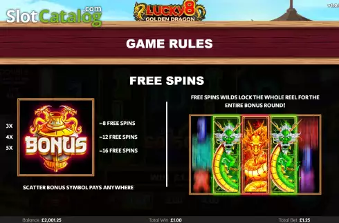 Скрин9. Lucky 8 Golden Dragon слот