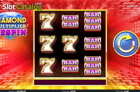 Скрин2. Diamond Multiplier Respin слот