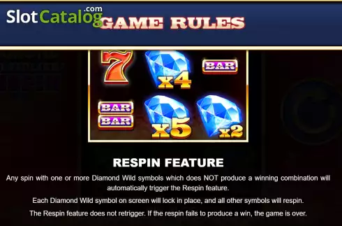 Скрин7. Diamond Multiplier Respin слот