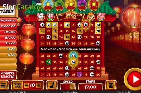 Скрин4. Coin Collector Keno слот