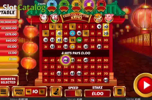 Скрин3. Coin Collector Keno слот