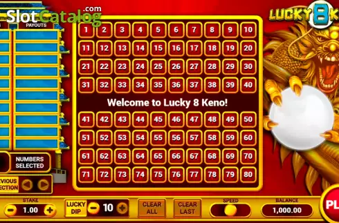 Скрин2. Lucky 8 Keno слот