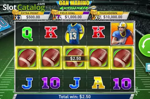 Скрин3. Dan Marino Gunslinger слот