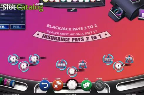 Скрин2. Blackjack Trilux слот