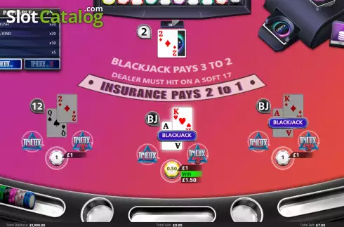 Скрин3. Blackjack Trilux слот