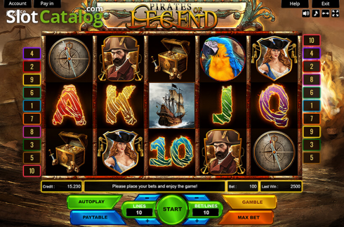 Скрин2. The Legend of Pirates слот