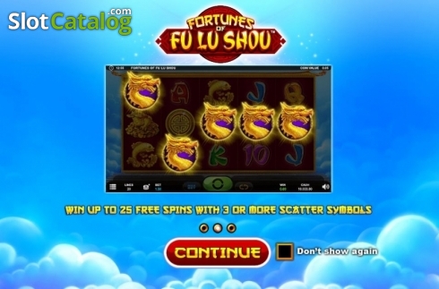 Скрин3. Fortunes of Fu Lu Shou слот