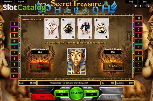 Скрин4. Secret Treasure Of Pharaoh слот