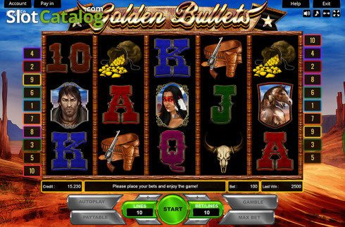 Скрин2. Golden Bullets слот