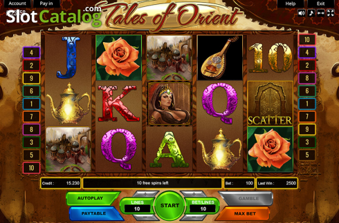 Скрин2. Tales of the Orient слот