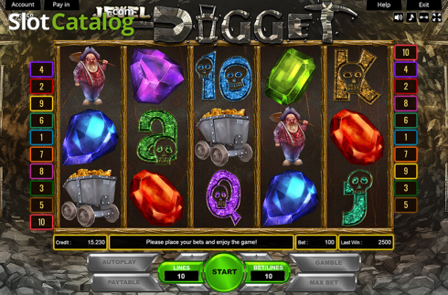 Скрин2. Jewel Digger слот