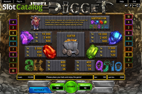 Скрин4. Jewel Digger слот