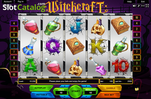 Скрин2. Witchcraft (Platin Gaming) слот