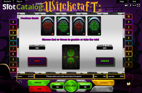 Скрин3. Witchcraft (Platin Gaming) слот
