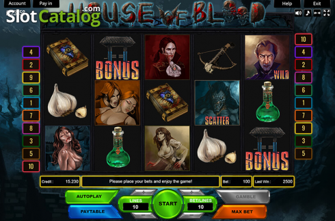 Скрин2. House of Blood слот