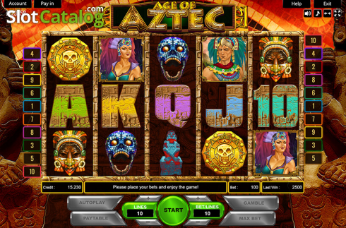 Скрин2. Age of Aztec слот