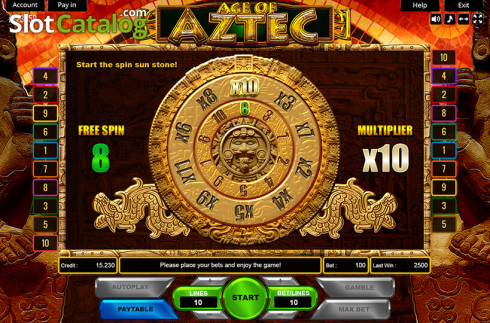 Скрин3. Age of Aztec слот