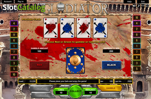 Скрин4. Gladiator (Platin Gaming) слот