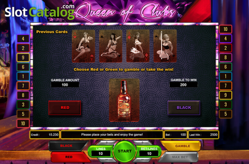 Скрин4. Queen of Clubs слот