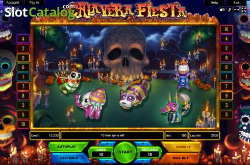 Скрин6. Calavera Fiesta слот