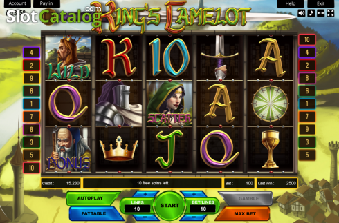Скрин2. Kings Camelot слот