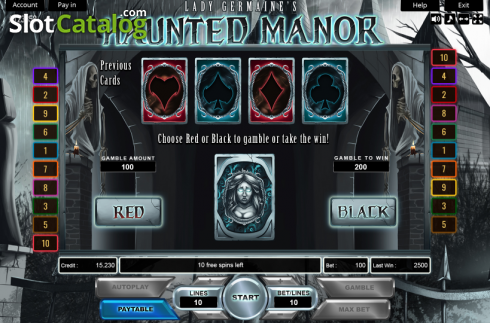 Скрин4. Lady Germaines Haunted Manor слот
