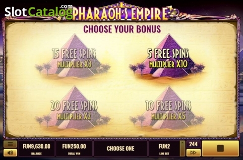 Скрин6. Pharaoh's Empire (Platipus) слот