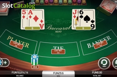 Скрин5. Baccarat Mini (Platipus) слот