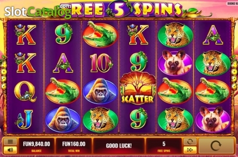 Скрин5. Rhino Mania слот