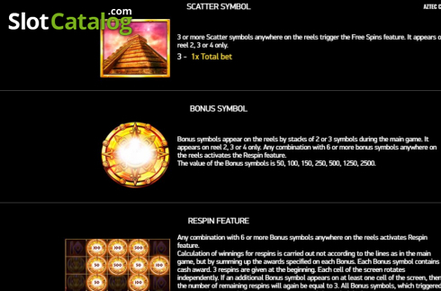Скрин8. Aztec Coins слот