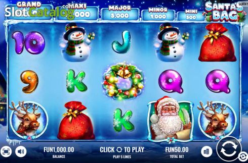Скрин2. Santa's Bag слот