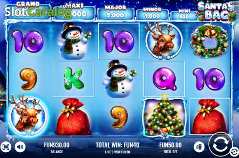Скрин3. Santa's Bag слот